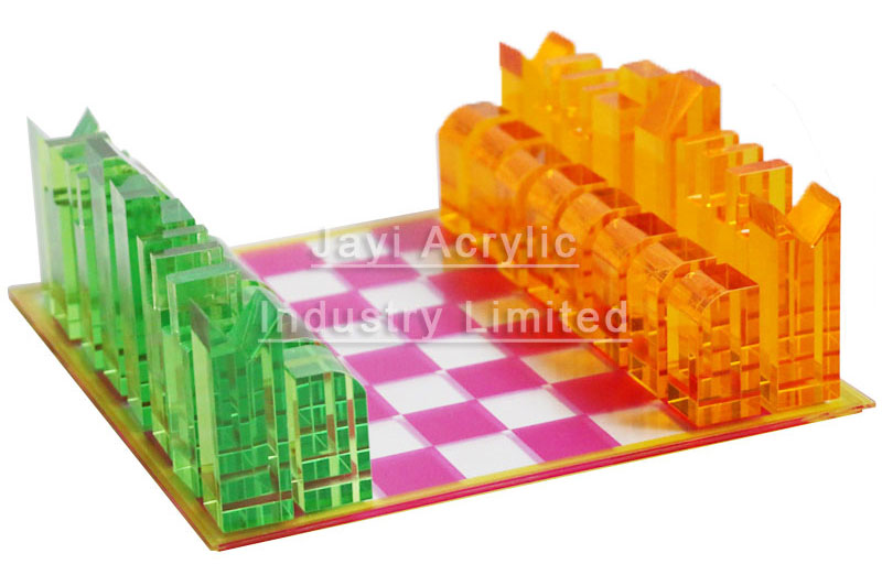 acrylic chess set